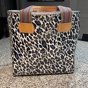 Consuela White Leopard Classic Tote
